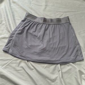 Lilac-Grey 2000s Athletic Mini Skirt - with shorts